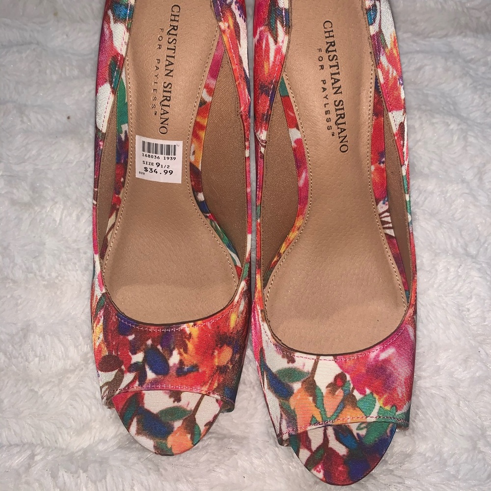 Christian Siriano Flower Heels 9.5